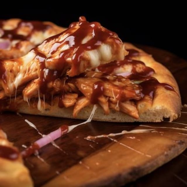 BBQ Chicken Pizza.